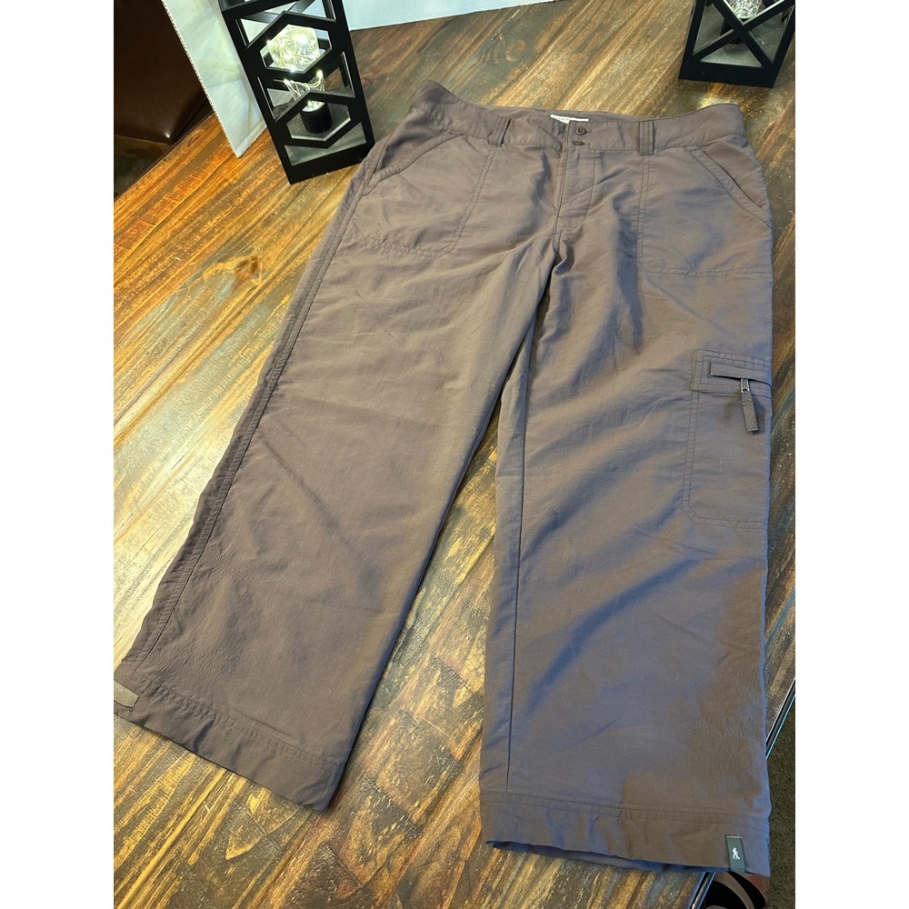 Royal Robbins Womens Outdoor‎ Hiking Travel Cropped Cargo Pants Size 12